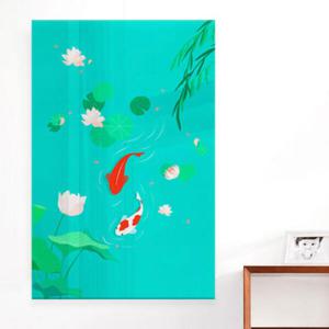 아트박스/꾸밈 ia975-아크릴액자_풍수잉어와연꽃(대형)