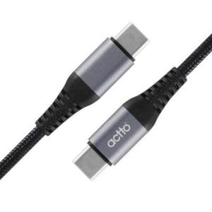 아트박스/엑토 메탈 C to C 60W E-Mark 고속 충전 케이블 TC-31