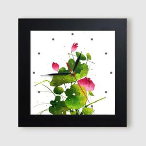 아트박스/꾸밈 it380-꽃과나무동양화_미니액자벽시계