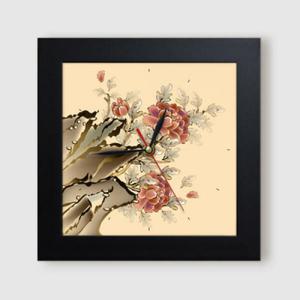 아트박스/꾸밈 it433-부귀의상징모란_미니액자벽시계