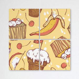 아트박스/꾸밈 ib950-멀티액자_바나나컵케이크