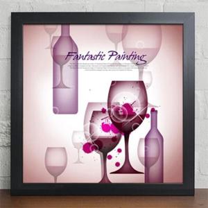 아트박스/꾸밈 cy053-판타스틱패인팅06_와인병과와인잔