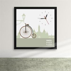 아트박스/꾸밈 iy150-바이크 앤 마이 라이프 액자시계