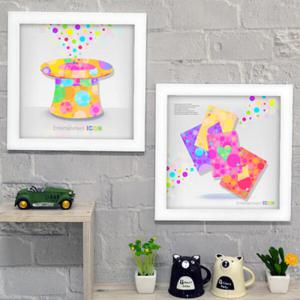 아트박스/꾸밈 cy482-레인보우 라이프_인테리어액자