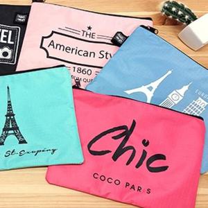 아트박스/빠띠라인 칼라 이중망사형 파우치 중 6종택1