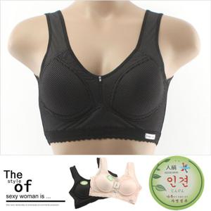 시원한 여성 노와이어 자연섬유 인견브라 패드탈부착