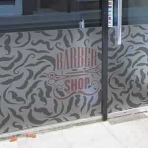 아트박스/꾸밈 af775_m-무점착유리시트_레드포인트바버샵