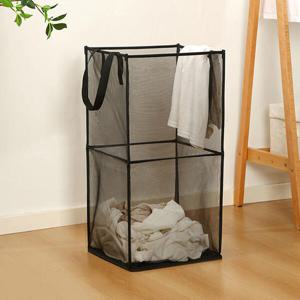 아트박스/베리구즈 메쉬 빨래바구니 접이식 세탁바구니 (2단)