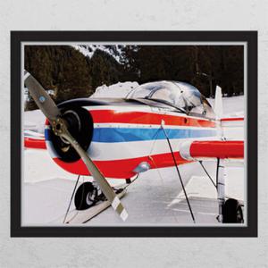 아트박스/꾸밈 ih310-경비행기를 타고_창문그림액자_뮤럴시트지