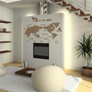 아트박스/꾸밈 ik025-A map of the world(small)