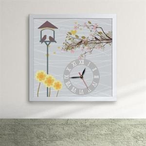 아트박스/꾸밈 cx161-새와 나무는 좋은 친구 액자시계