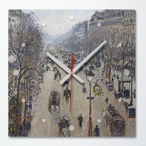 아트박스/꾸밈 pj114-구름낀몽마르트의아침거리_인테리어벽시계