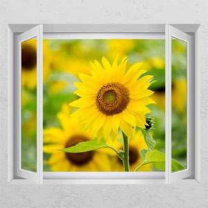 아트박스/꾸밈 cm601-해바라기가좋아요_창문그림액자
