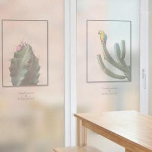 아트박스/꾸밈 im630-보테니컬선인장시리즈(컬러)_유리문시트지