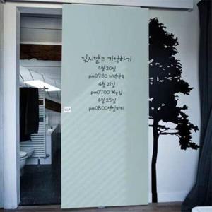 아트박스/꾸밈 ph345-칠판현관문시트지_컬러무지메모