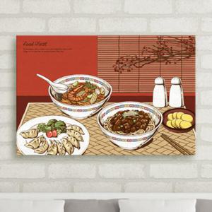 아트박스/꾸밈 iw704-푸드일러스트_일식_중식_한식_중형노프레임