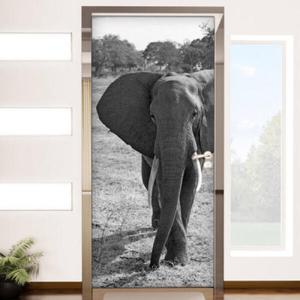 아트박스/꾸밈 cm796-모노톤코끼리_현관문시트지