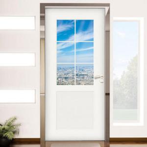 아트박스/꾸밈 ch816-창문그림(그림같은서울전경)_현관문시트지