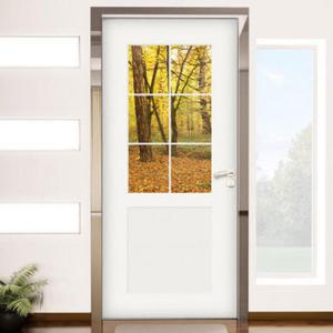 아트박스/꾸밈 ih884-창문그림(노란숲속)_현관문시트지