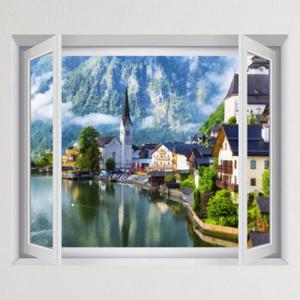 아트박스/꾸밈 cu264-할슈타트호수_창문그림액자(중형)