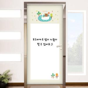 아트박스/꾸밈 cj926-칠판현관문시트지_백조와곰