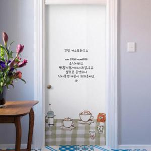 아트박스/꾸밈 ii026-칠판현관문시트지_카페테이블