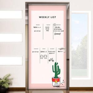 아트박스/꾸밈 cs409-칠판현관문시트지_깡통선인장