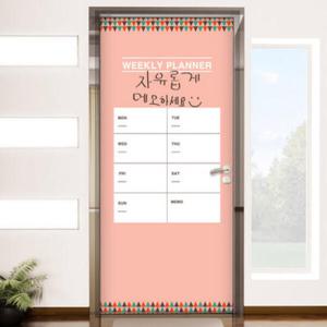 아트박스/꾸밈 cs388-칠판현관문시트지_삼각패턴주플래너