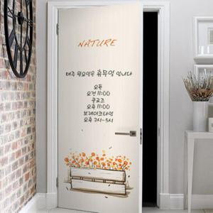 아트박스/꾸밈 ii001-칠판현관문시트지_러블리화단