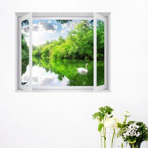 아트박스/꾸밈 cw660-백조의호수_창문그림액자(중형)