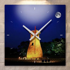 아트박스/꾸밈 cj683-밤하늘아래첨성대_인테리어벽시계