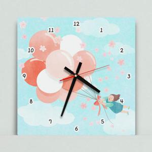 아트박스/꾸밈 cg083-풍선타고하늘로_인테리어벽시계