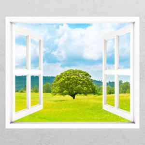 아트박스/꾸밈 cj827-힐링트리대형_창문그림액자