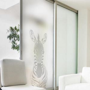 아트박스/꾸밈 cb383_m-무점착유리시트_모던지브라_유리문시트지