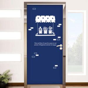 아트박스/꾸밈 ch558-새들이있는창문_현관문리폼세트