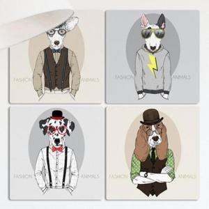 아트박스/꾸밈 cf315-멀티액자_패션감각좋은강아지들