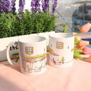 아트박스/꾸밈 cg914-디자인머그컵2p-노천카페