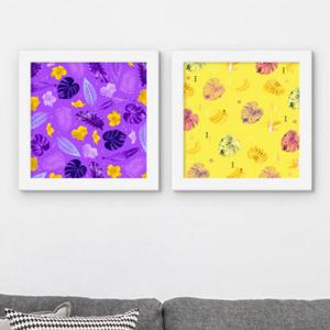 아트박스/꾸밈 cu605-하와이안패턴_액자세트