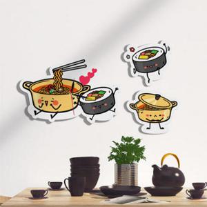 아트박스/꾸밈 nb033-인테리어벽시계-라면과김밥