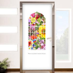아트박스/꾸밈 ce266-프로방스꽃밭_현관문시트지