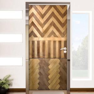 아트박스/꾸밈 cr299-지그재그목재_현관문시트지