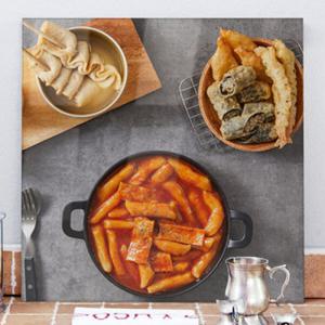 아트박스/꾸밈 cs880-아크릴액자_분식세트(중형)