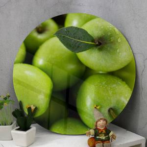 아트박스/꾸밈 ce299-원형아크릴액자_맛있는풋사과