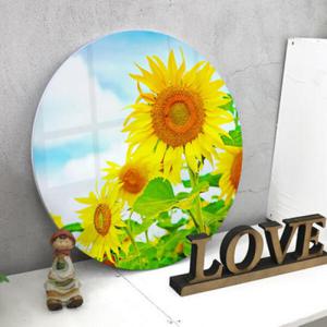 아트박스/꾸밈 ts169-원형아크릴액자_그림해바라기