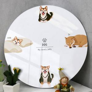 아트박스/꾸밈 ce309-원형아크릴액자_사랑스러운시바견