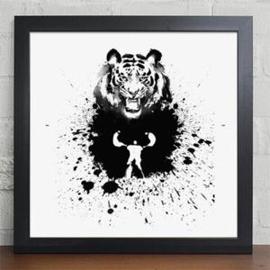 아트박스/꾸밈 iv228-포효하는호랑이_인테리어액자