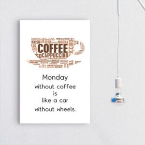 아트박스/꾸밈 cu653-브라운커피하우스_중형노프레임