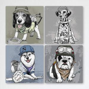 아트박스/꾸밈 if267-멀티액자_취미를즐기는강아지