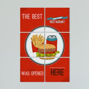 아트박스/꾸밈 ib330-멀티액자_패스트푸드레스토랑