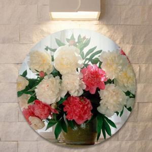 아트박스/꾸밈 pa587-원형아크릴액자_금전을불러오는모란꽃